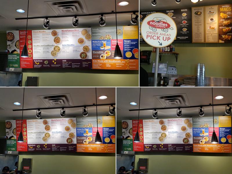 Noodles and Company Menu