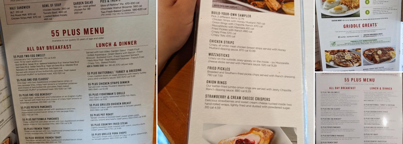 Perkins Restaurant & Bakery Menu
