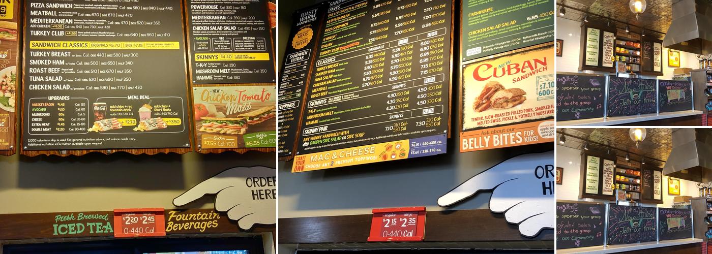 Potbelly Menu
