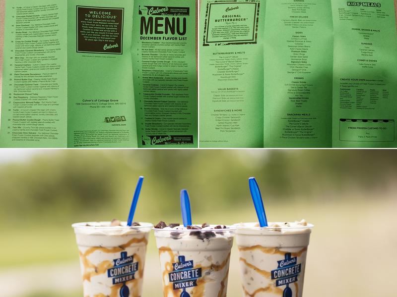 Culver’s Menu