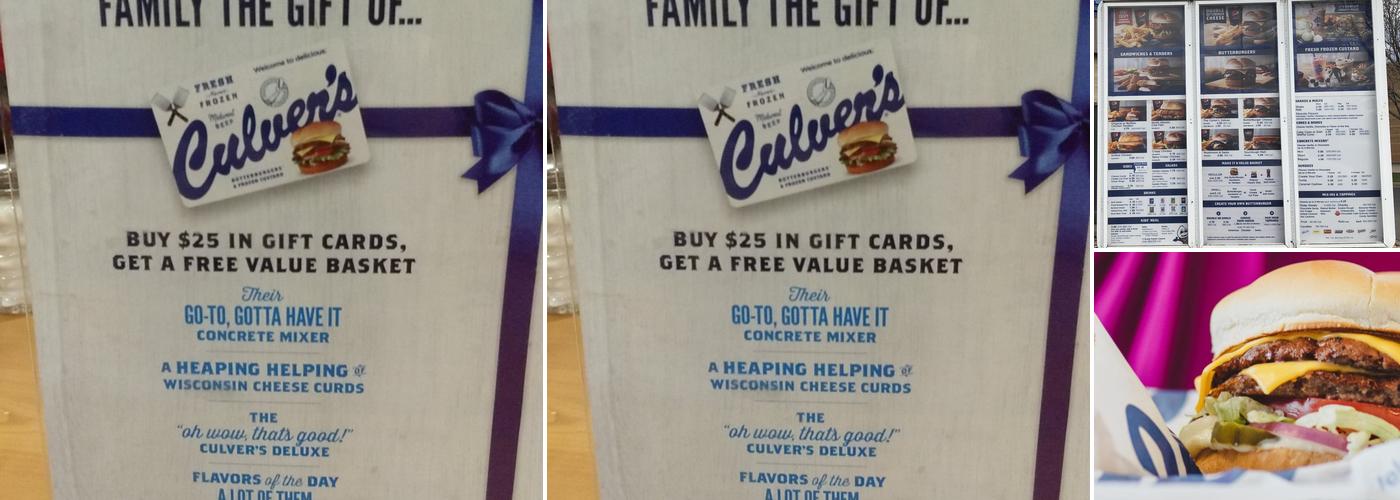 Culver’s Menu