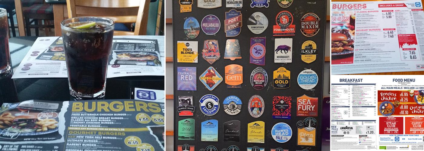 The Bransty Arch - JD Wetherspoon Menu