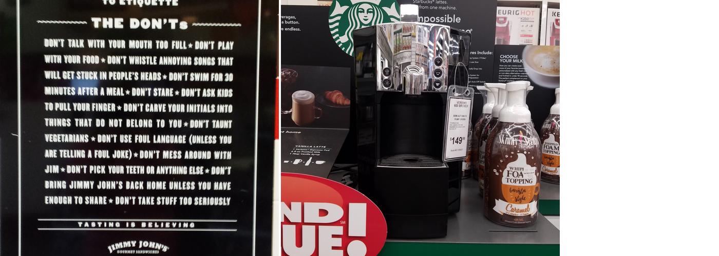 Starbucks Menu