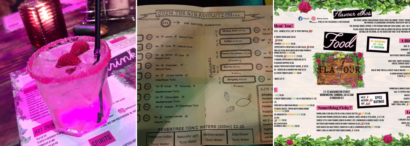 Flavour Menu