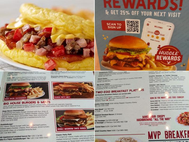 Huddle House Menu