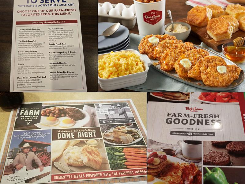 Bob Evans Menu