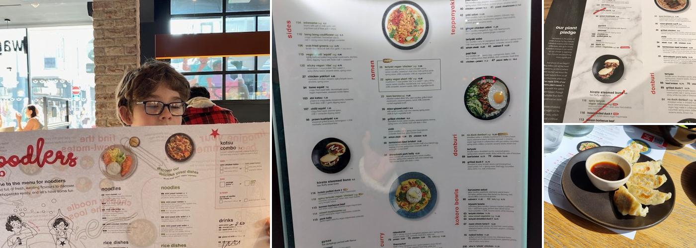 wagamama brighton Menu