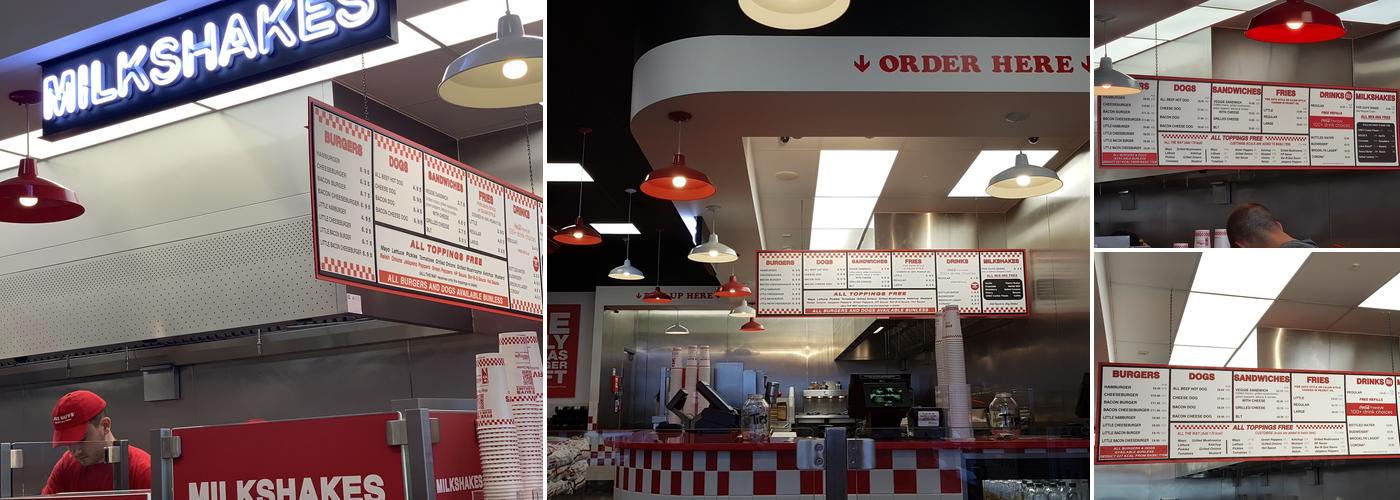 Five Guys Brighton Marina Menu