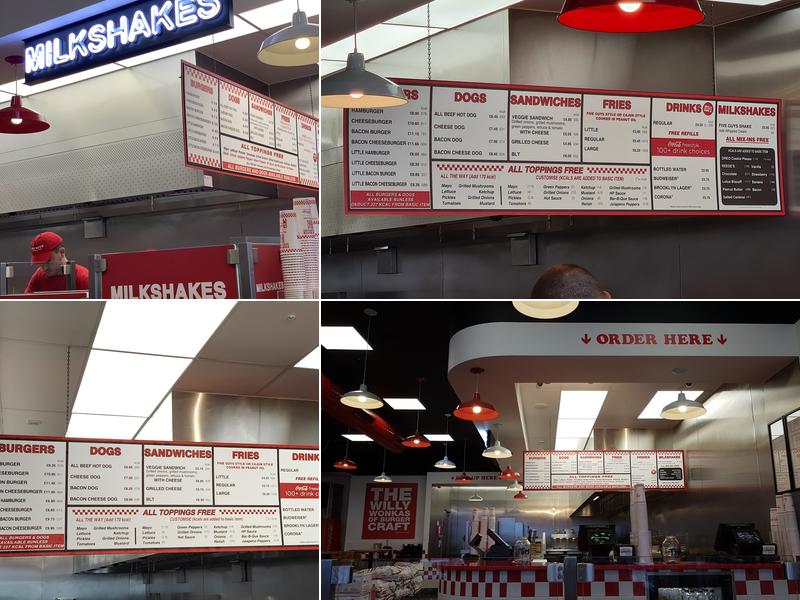 Five Guys Brighton Marina Menu