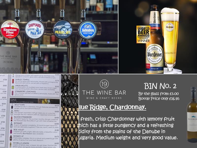 19 The Wine Bar Menu