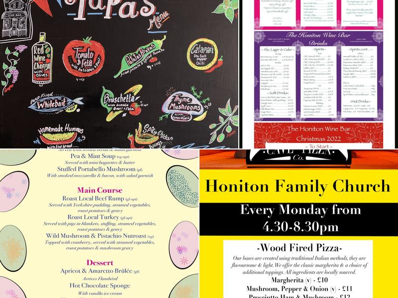 Honiton Wine Bar Menu