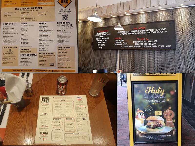 Gourmet Burger Kitchen (GBK) Menu