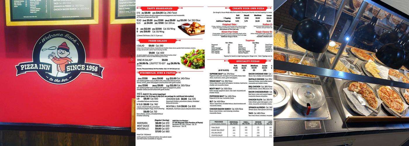 Pizza Inn Menu