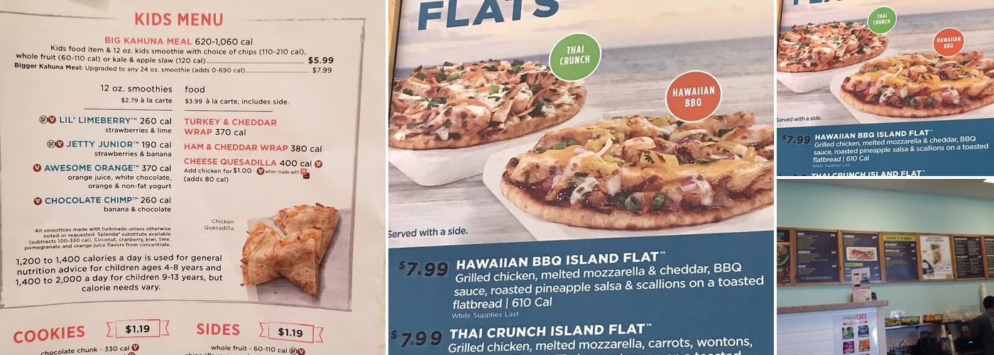 Tropical Smoothie Cafe Menu