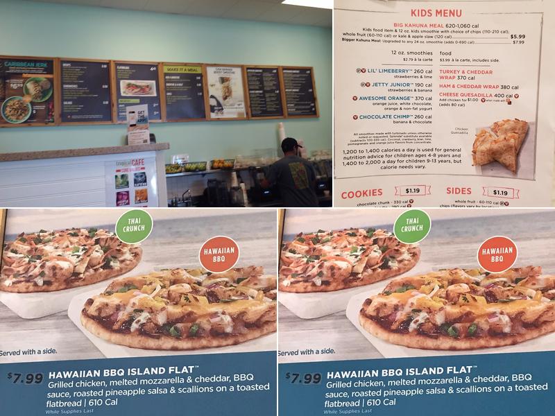 Tropical Smoothie Cafe Menu
