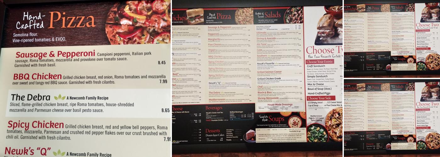 Newk's Eatery Menu