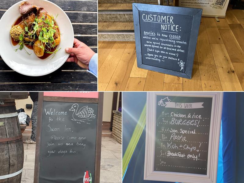 Cofton Holidays Menu