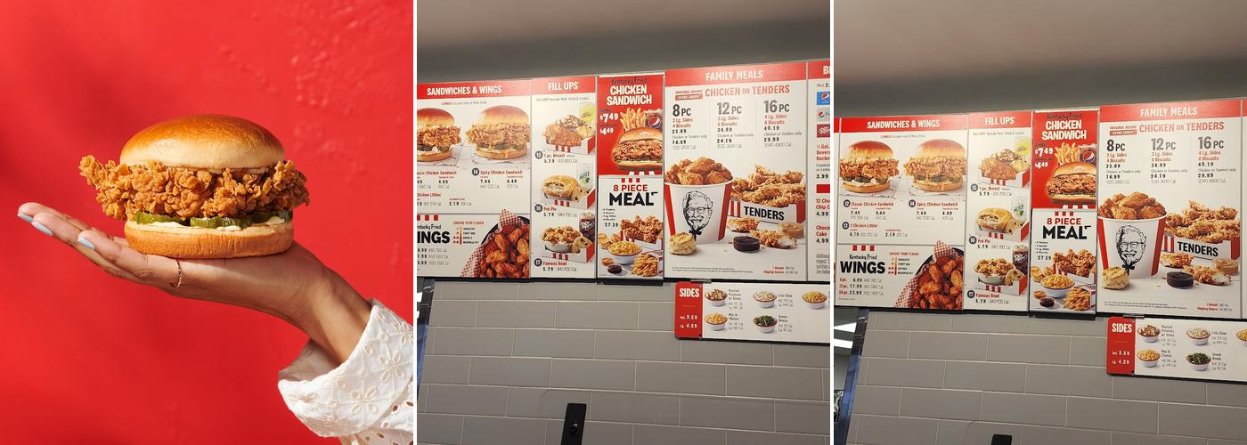 KFC Menu
