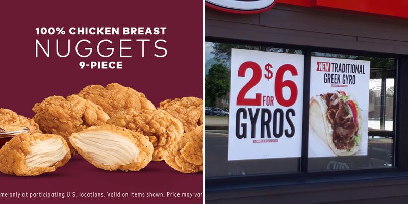 Arby's Menu