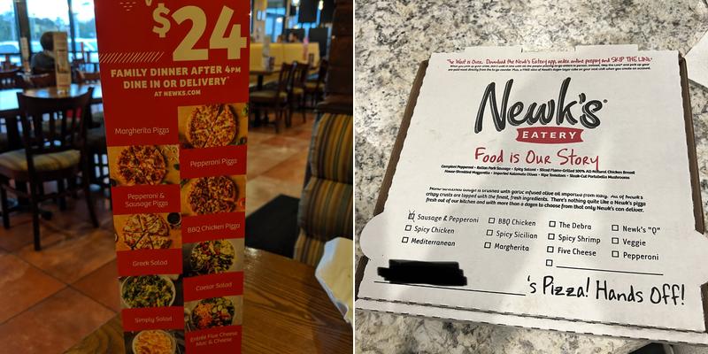 Newk's Eatery Menu