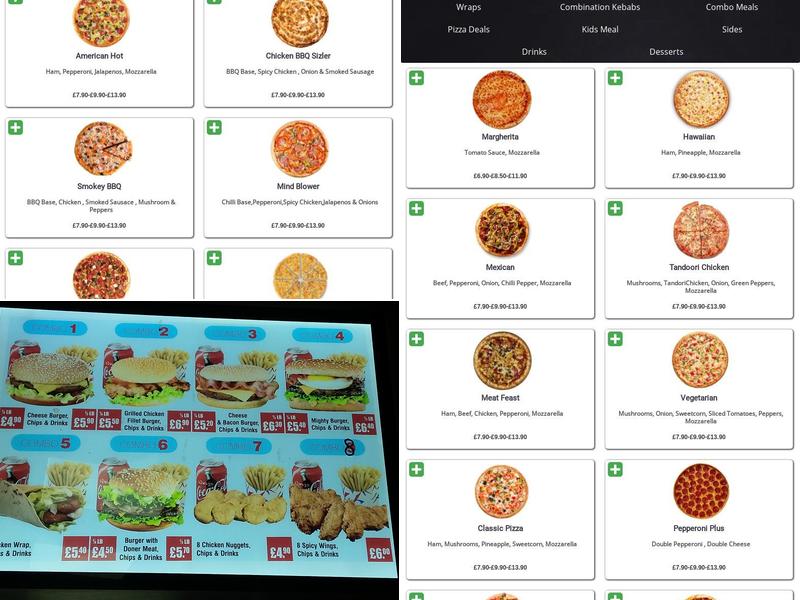 Ali's Kebab Shop Menu