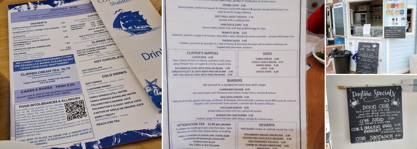 The Clipper Cafe Menu