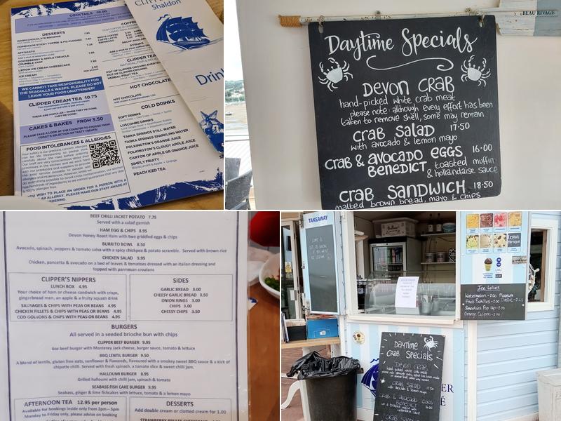 The Clipper Cafe Menu