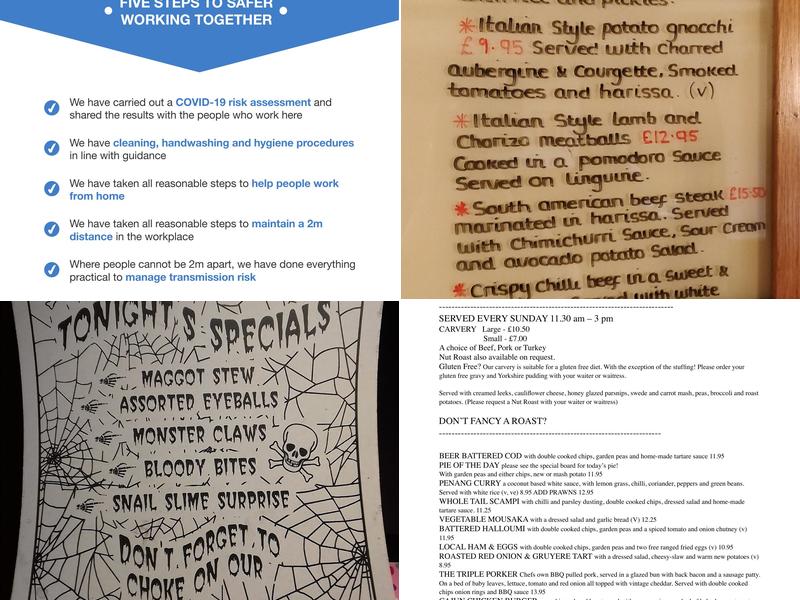 The Thatched Inn Menu