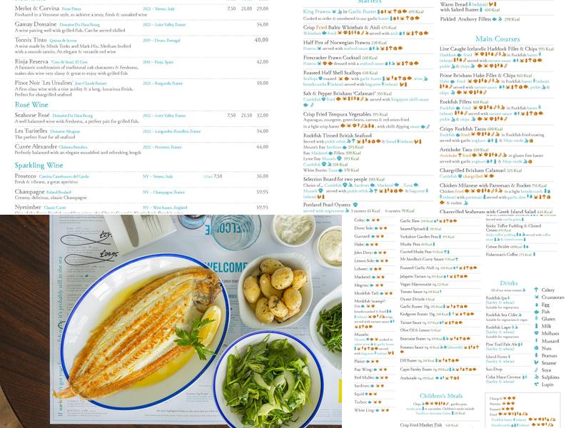 Rockfish Brixham Menu