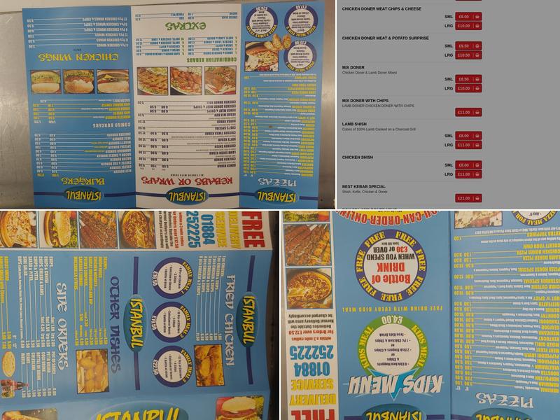 Best Kebab Burger & Pizza Takeaway Tiverton Menu
