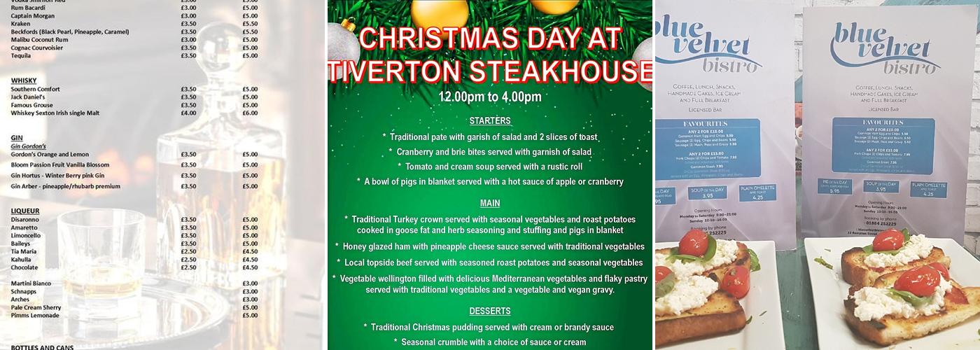 Tiverton Steak House Menu