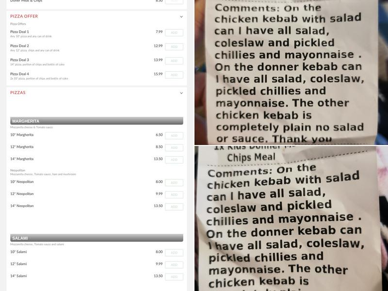 Bodrum Kebab House Menu