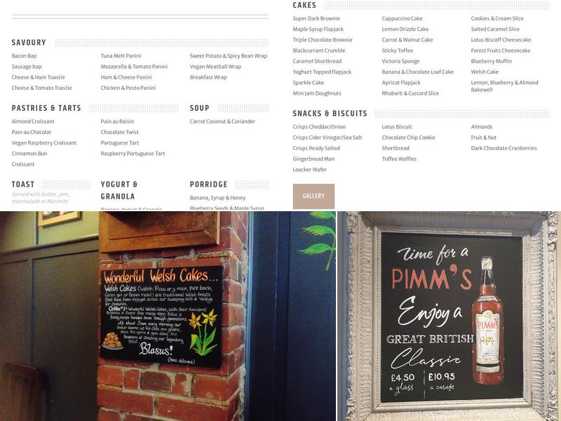 Coffee#1 Newton Abbot Menu