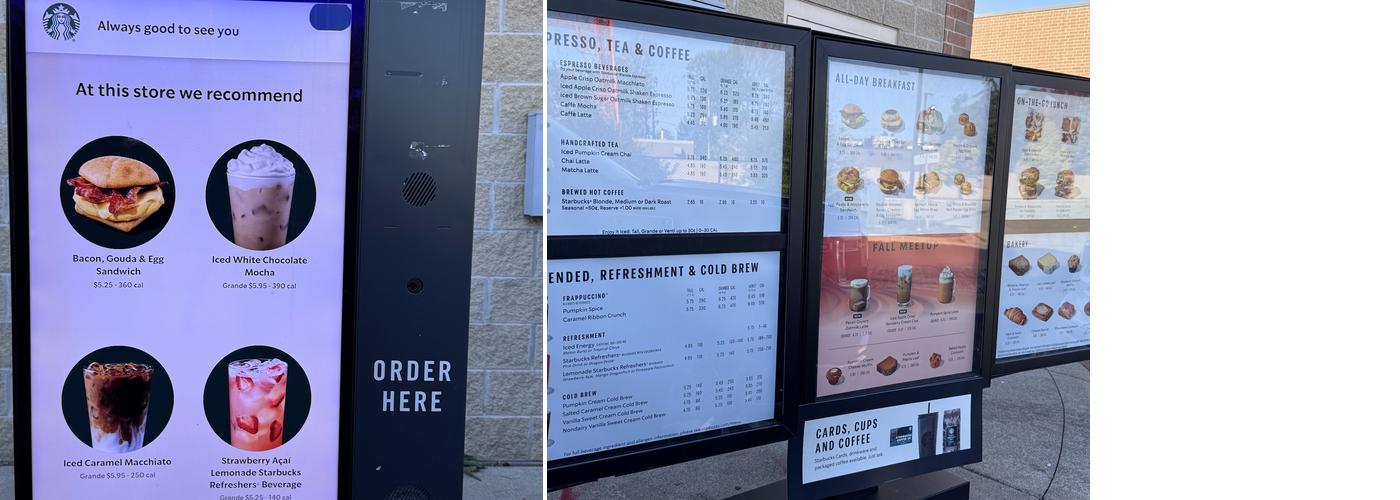 Starbucks Menu