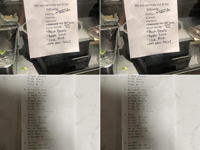 Chipotle Mexican Grill Menu