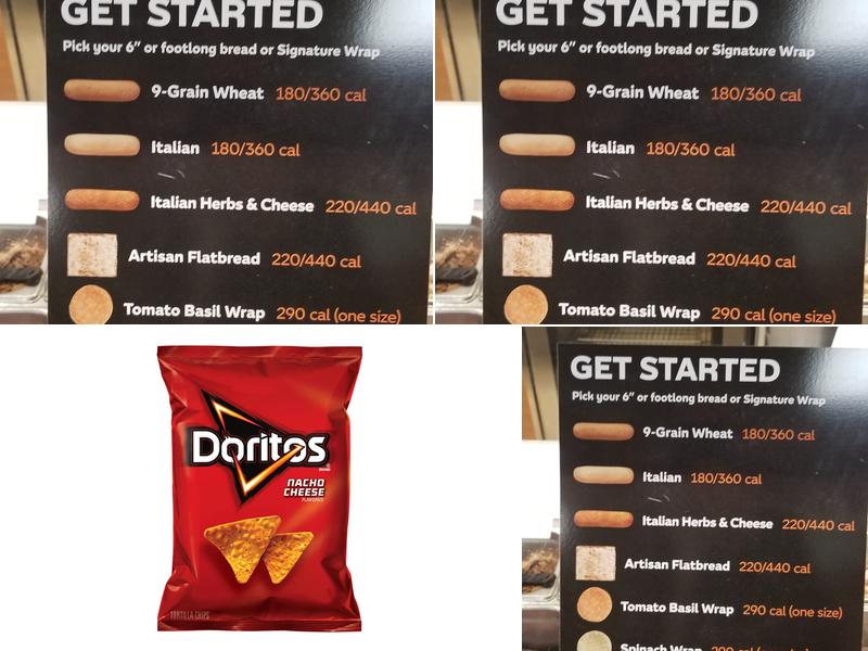 Subway Menu