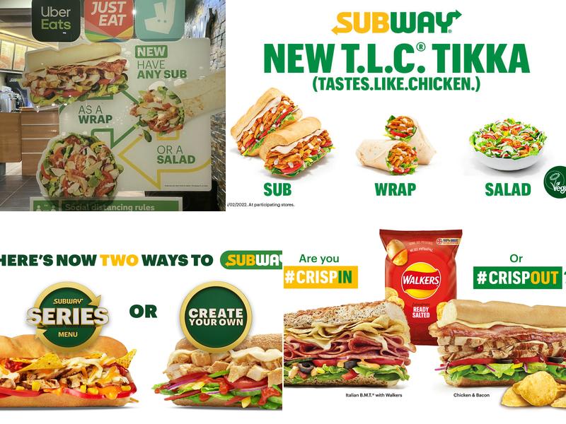 Subway Menu