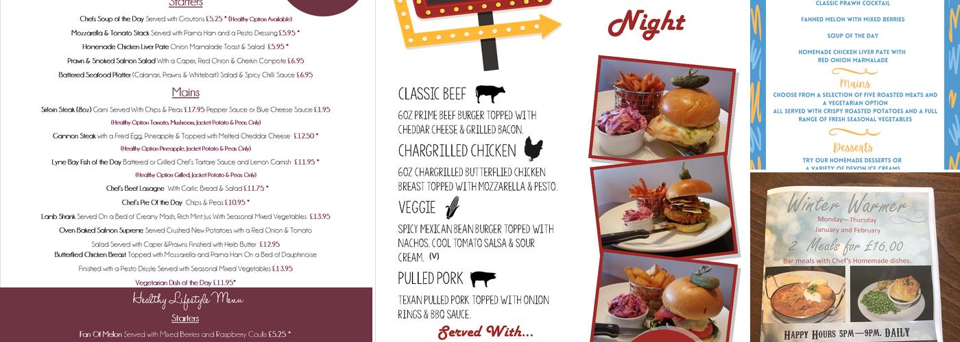 Devoncourt Resort & Apartments Menu