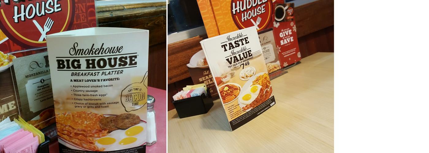 Huddle House Menu