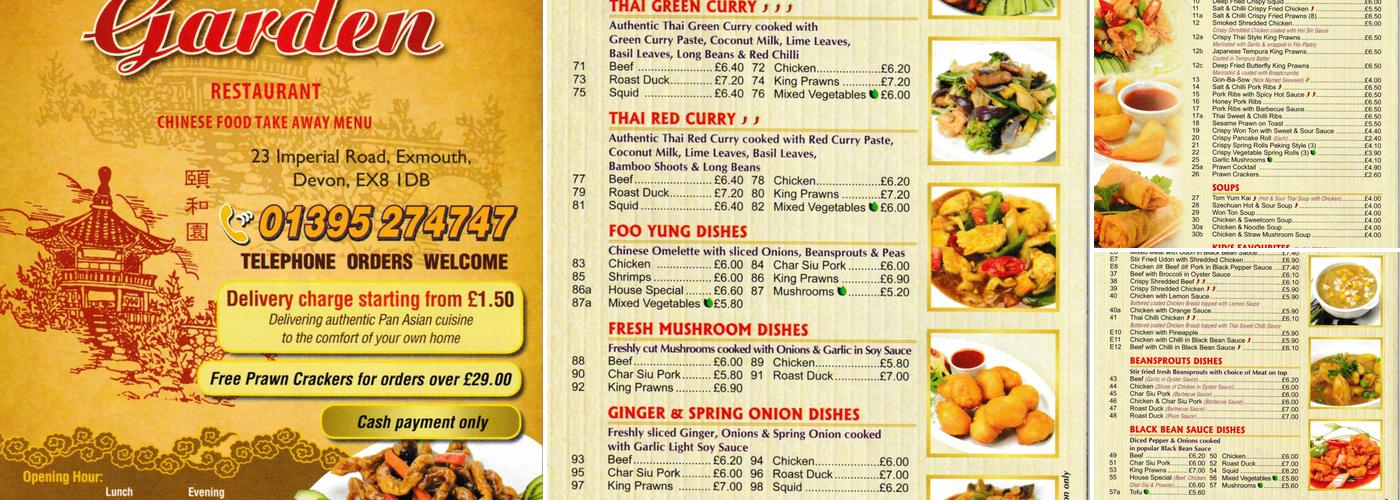 China Garden Restaurant Menu