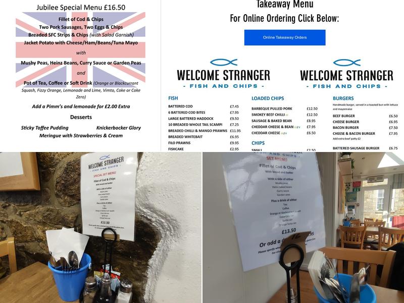 Welcome Stranger Menu