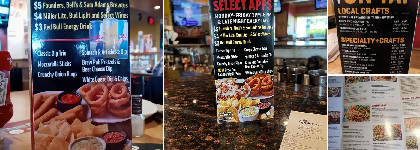 Applebee's Grill + Bar Menu