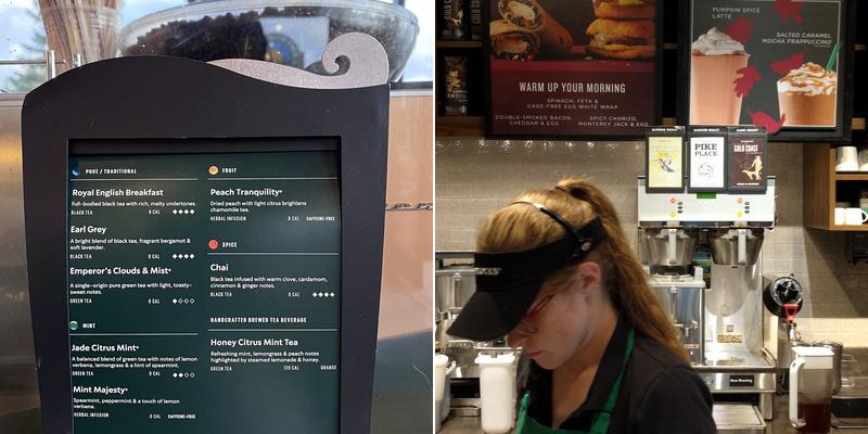 Starbucks Menu