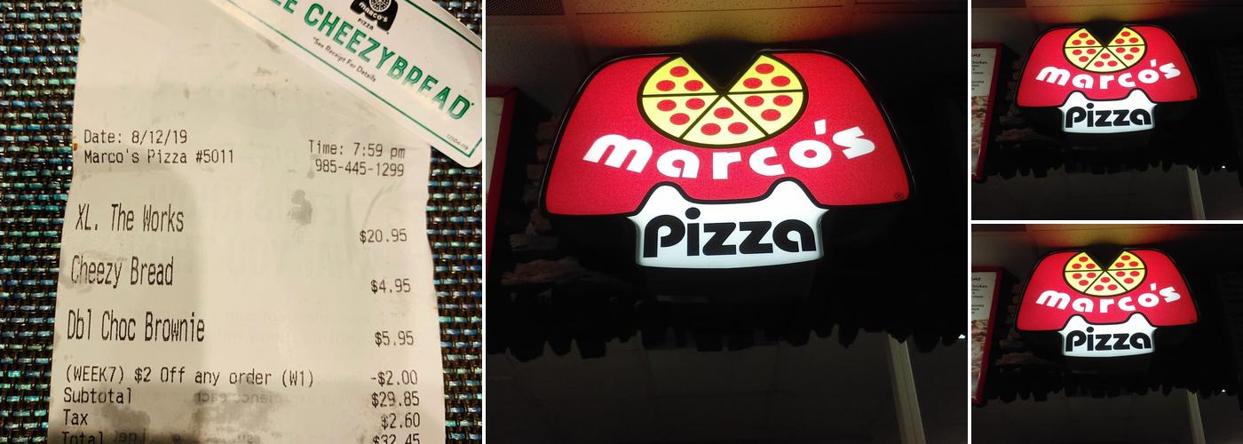 Marco's Pizza Menu
