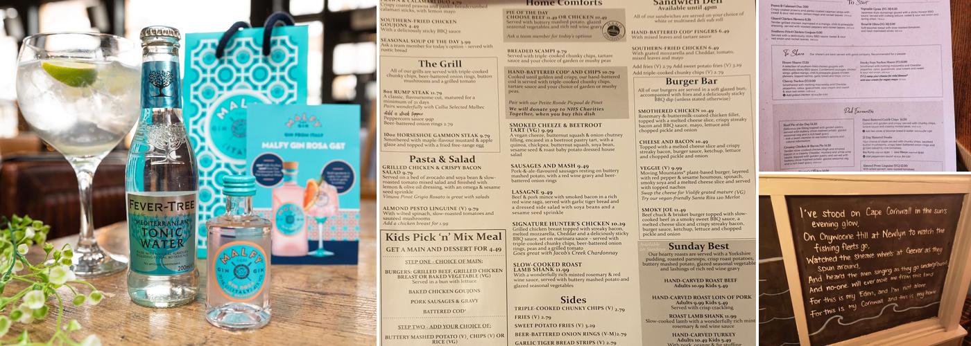 Red Lion Newquay Menu