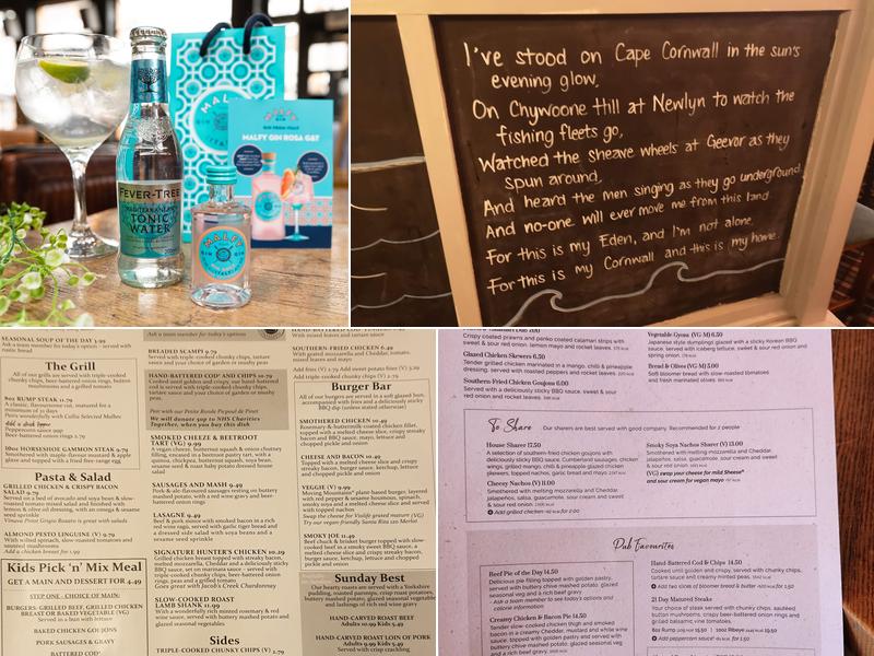 Red Lion Newquay Menu