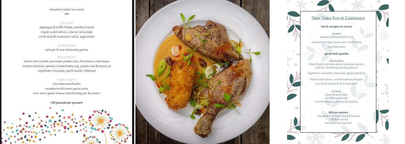 Castaways Wine Bar Menu