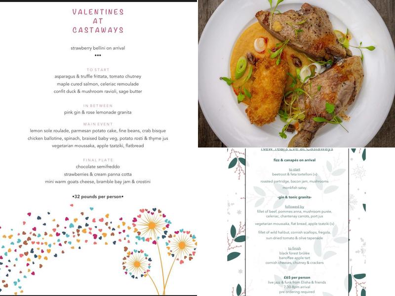 Castaways Wine Bar Menu