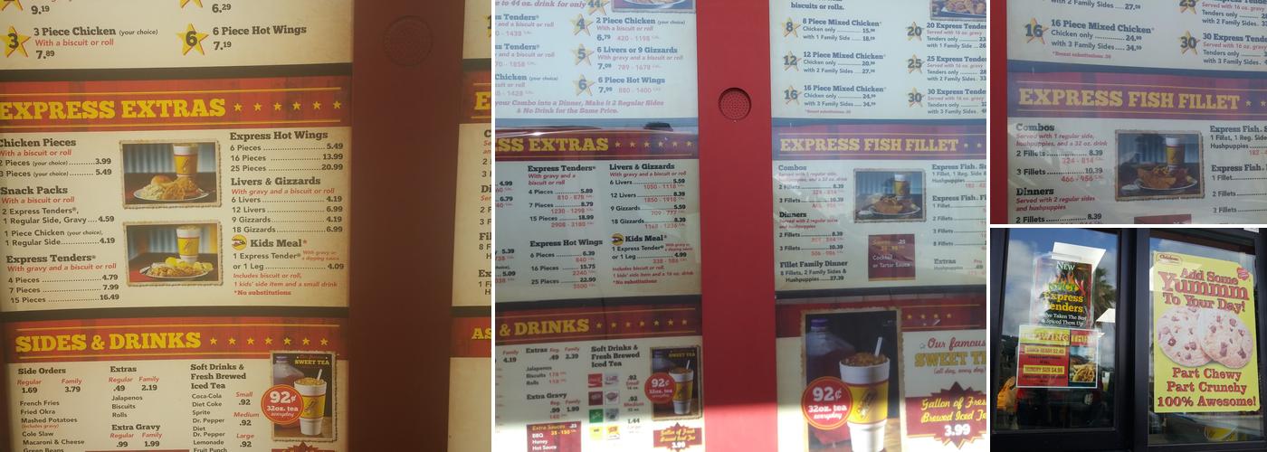 Chicken Express Menu