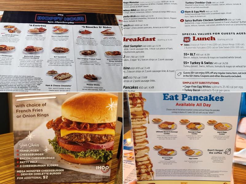 IHOP Menu